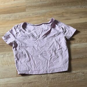 Wild Fable Pink Crop T-Shirt